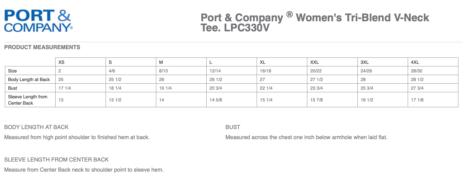Port & Company ® Women's Tri-Blend V-Neck Tee - Image 4