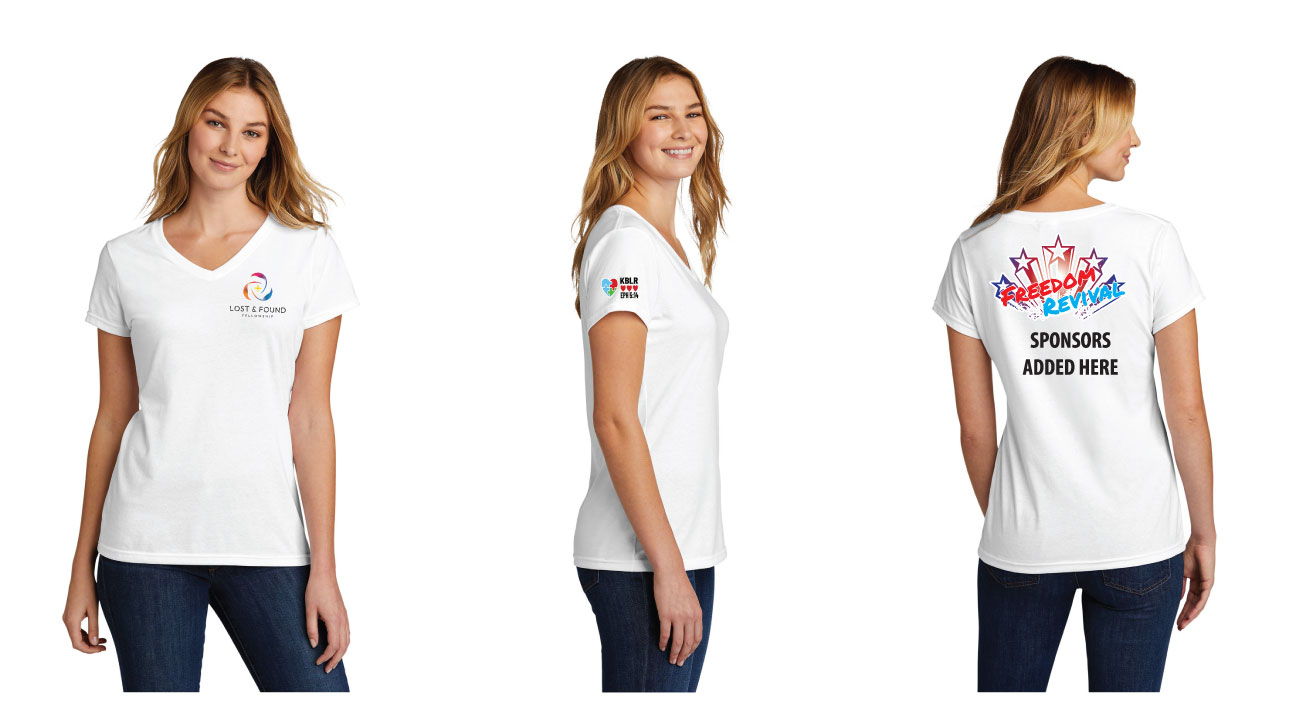 Port & Company ® Women's Tri-Blend V-Neck Tee